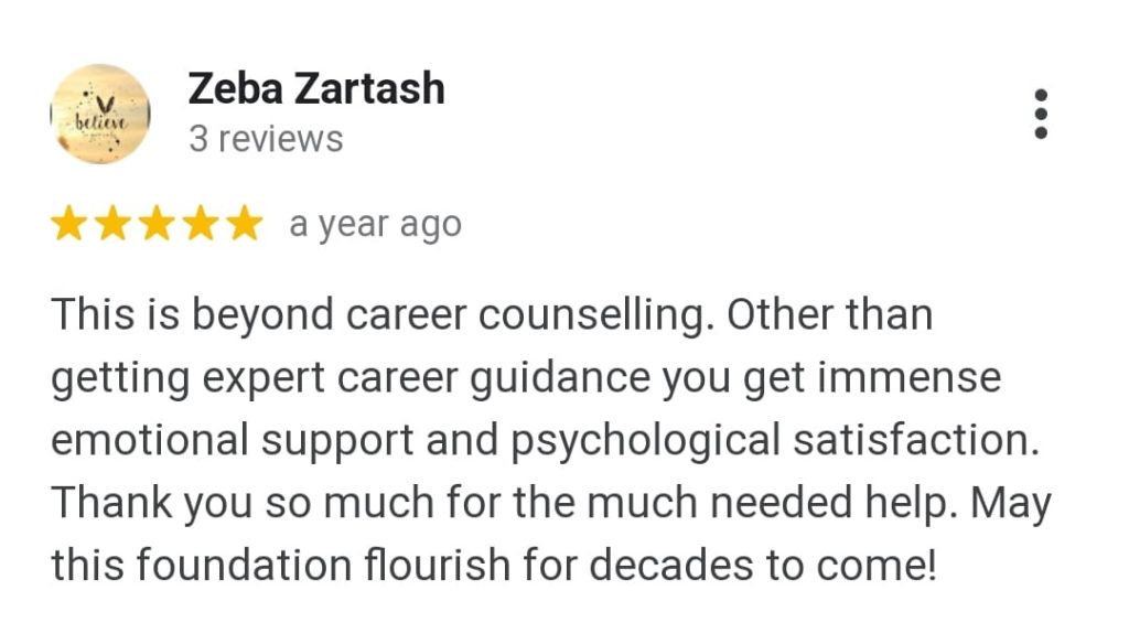 Career Ka Doctor - Ameen E Mudassar Reviewed by Zeba Zartash