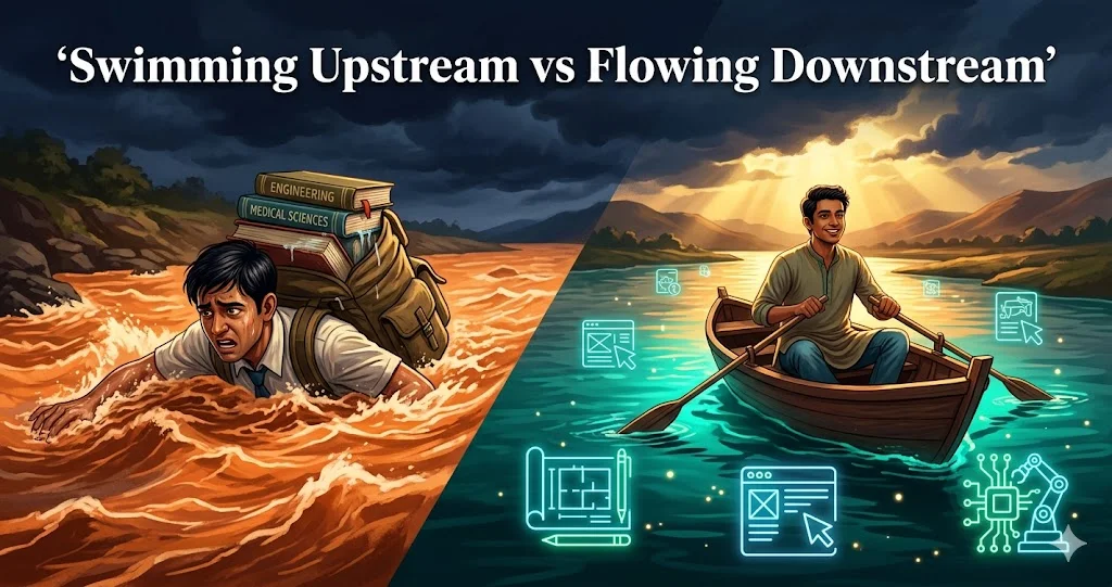 Career Ka Doctor Ameen e Mudassar Swimming Upstream vs Flowing Downstream