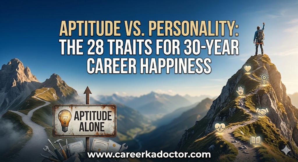 Career Ka Doctor Ameen e Mudassar Why Aptitude Alone Is Not Enough The 28 Personality Traits That Decide 30-Year Career Happiness