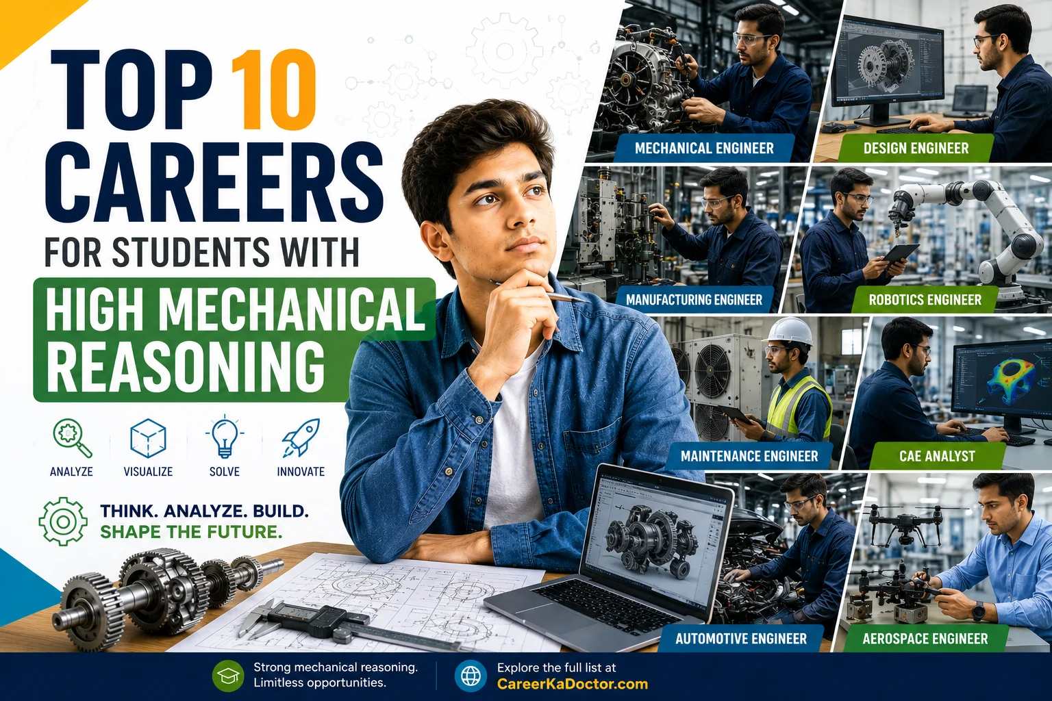 Career Ka Doctor Top 10 careers for students with high Mechanical aptitude