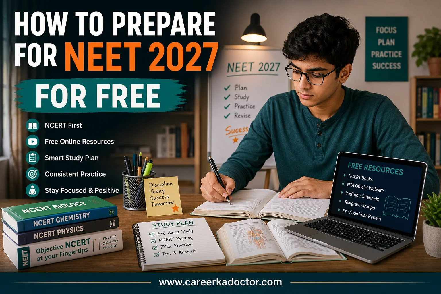 Career Ka Doctor Ameen e Mudassar How to Prepare for NEET 2027 for FREE