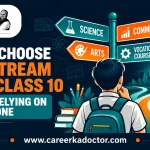 Career Ka Doctor Ameen e Mudassar How to Choose your Stream after Class 10 without relying on marks alone